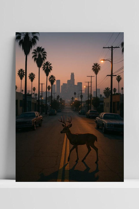 Póster Deer Street Los Angeles Skyline