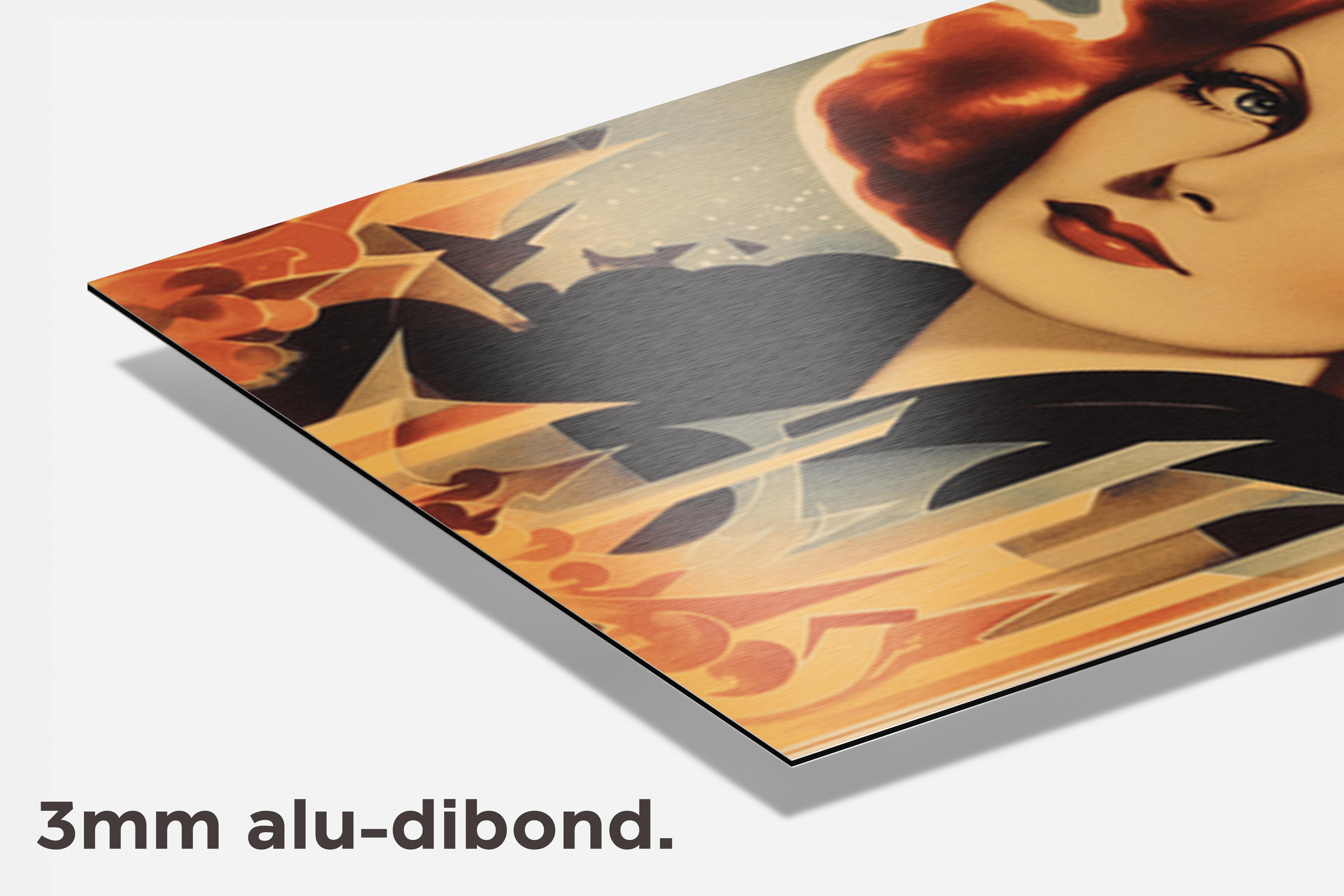 Greta Garbo dibond detail