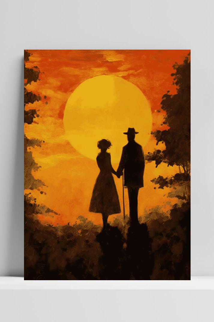 Koppel Poster op 3mm aluminium dibond