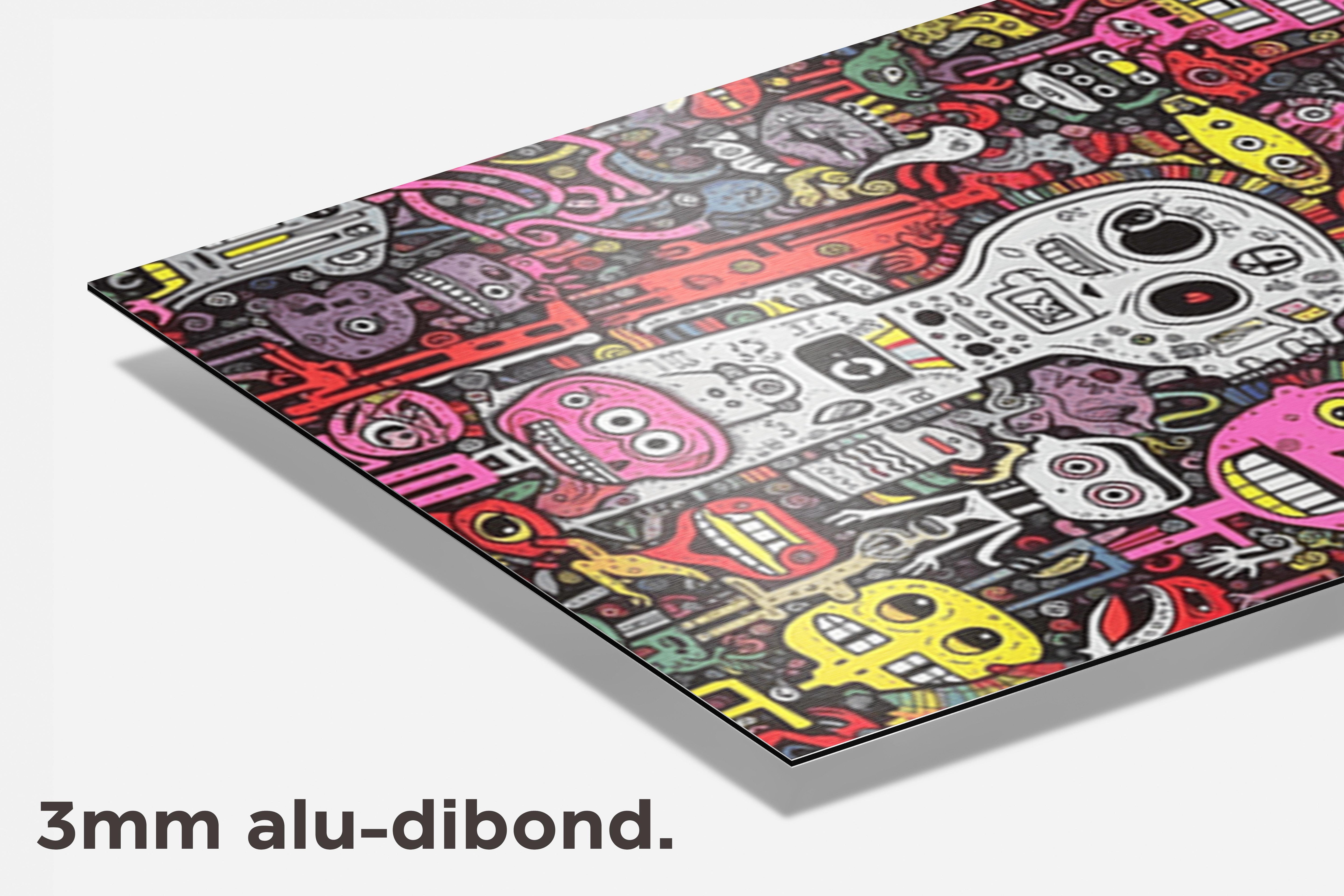 Doodle Poster dibond detail