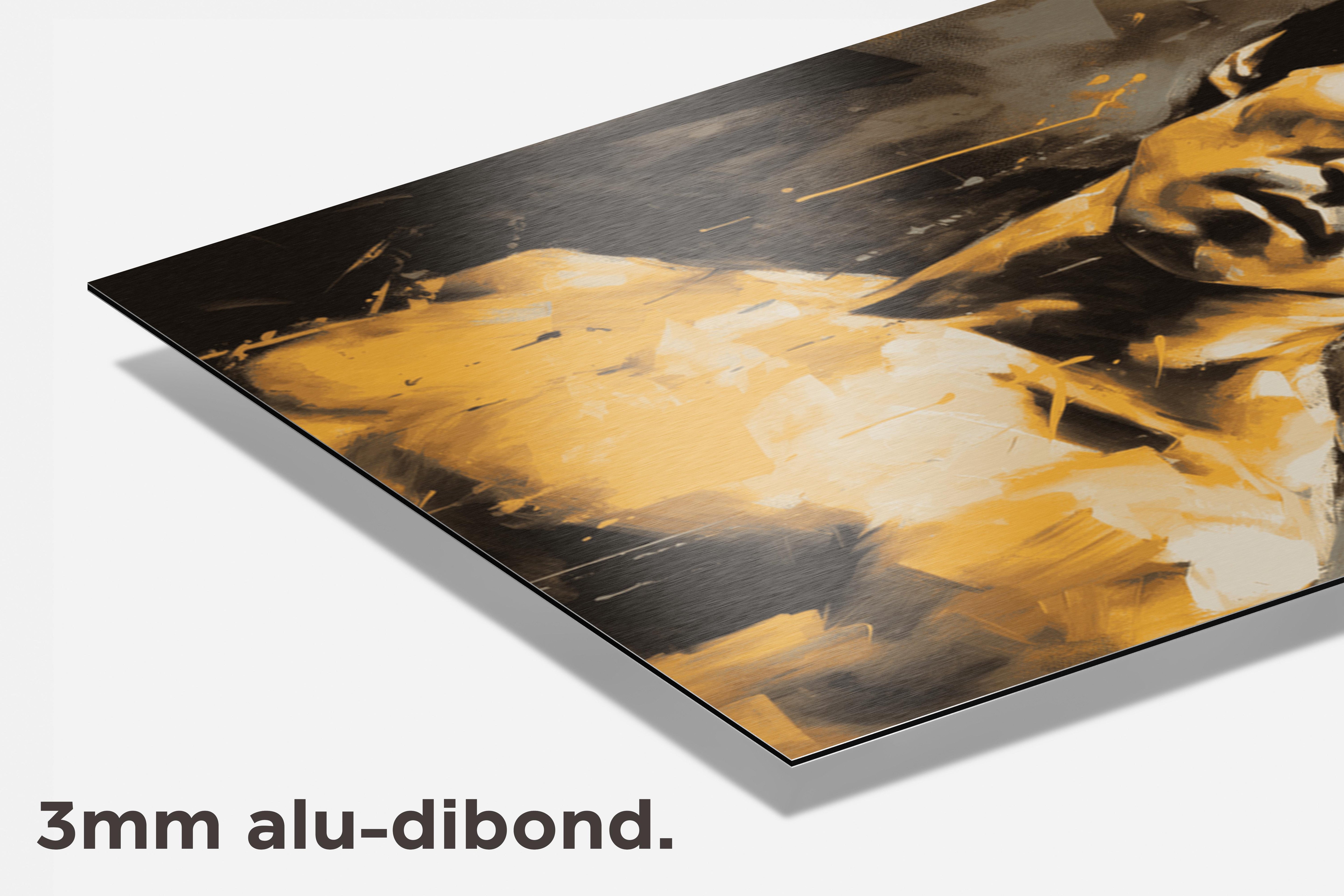 Bruce Lee Abstract dibond detail