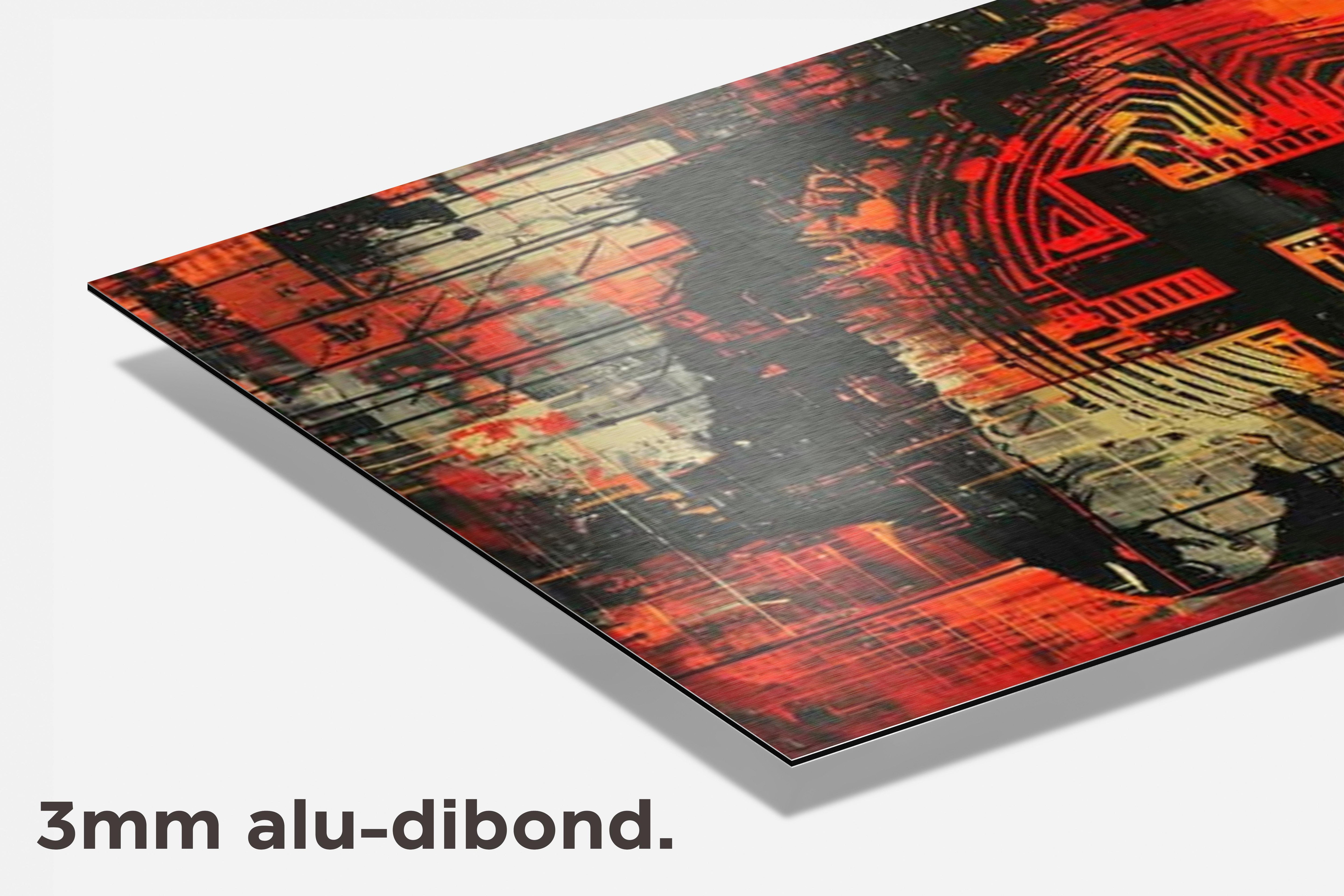 Bitcoin Man dibond detail