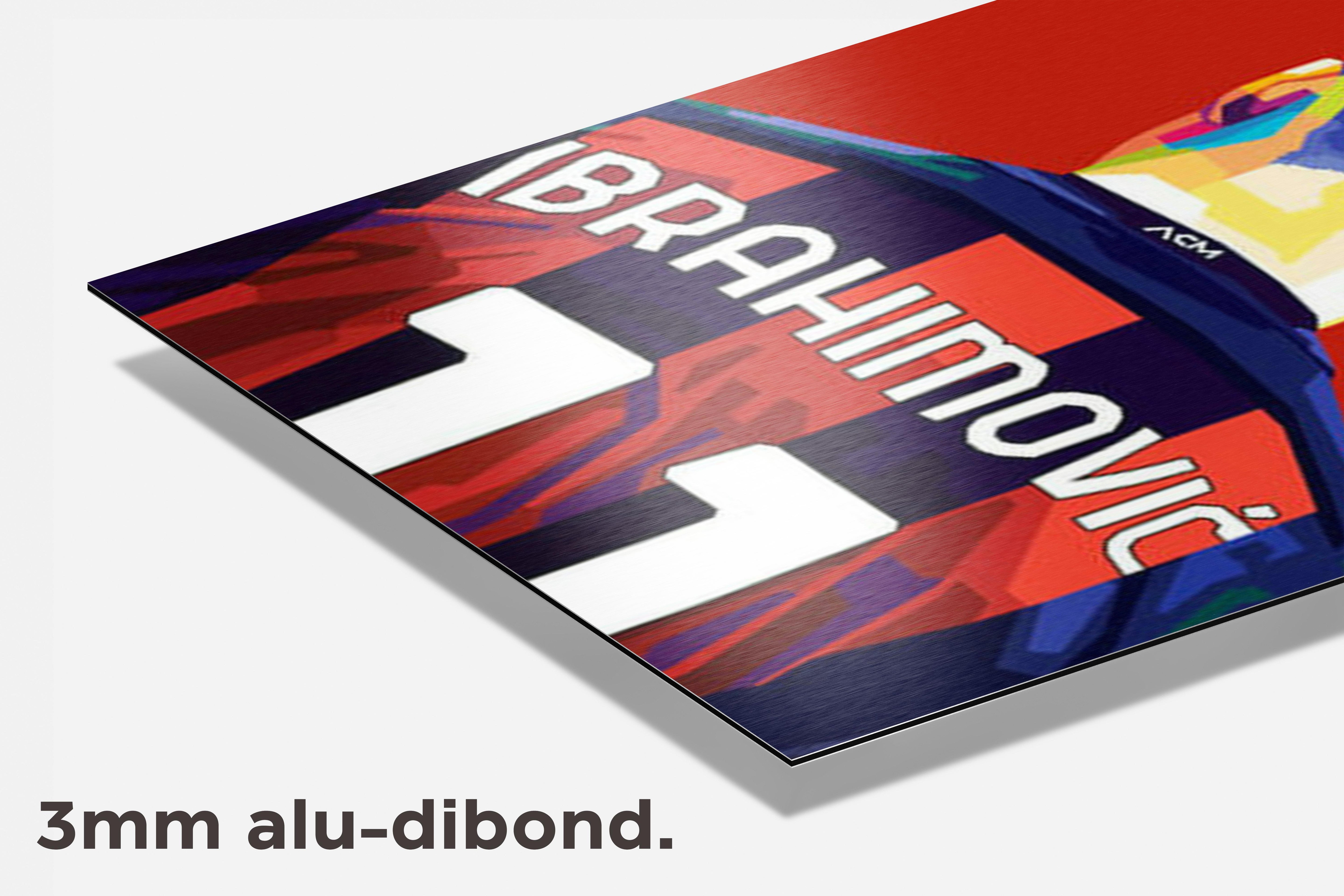 Ibrahimovic Abstract dibond detail