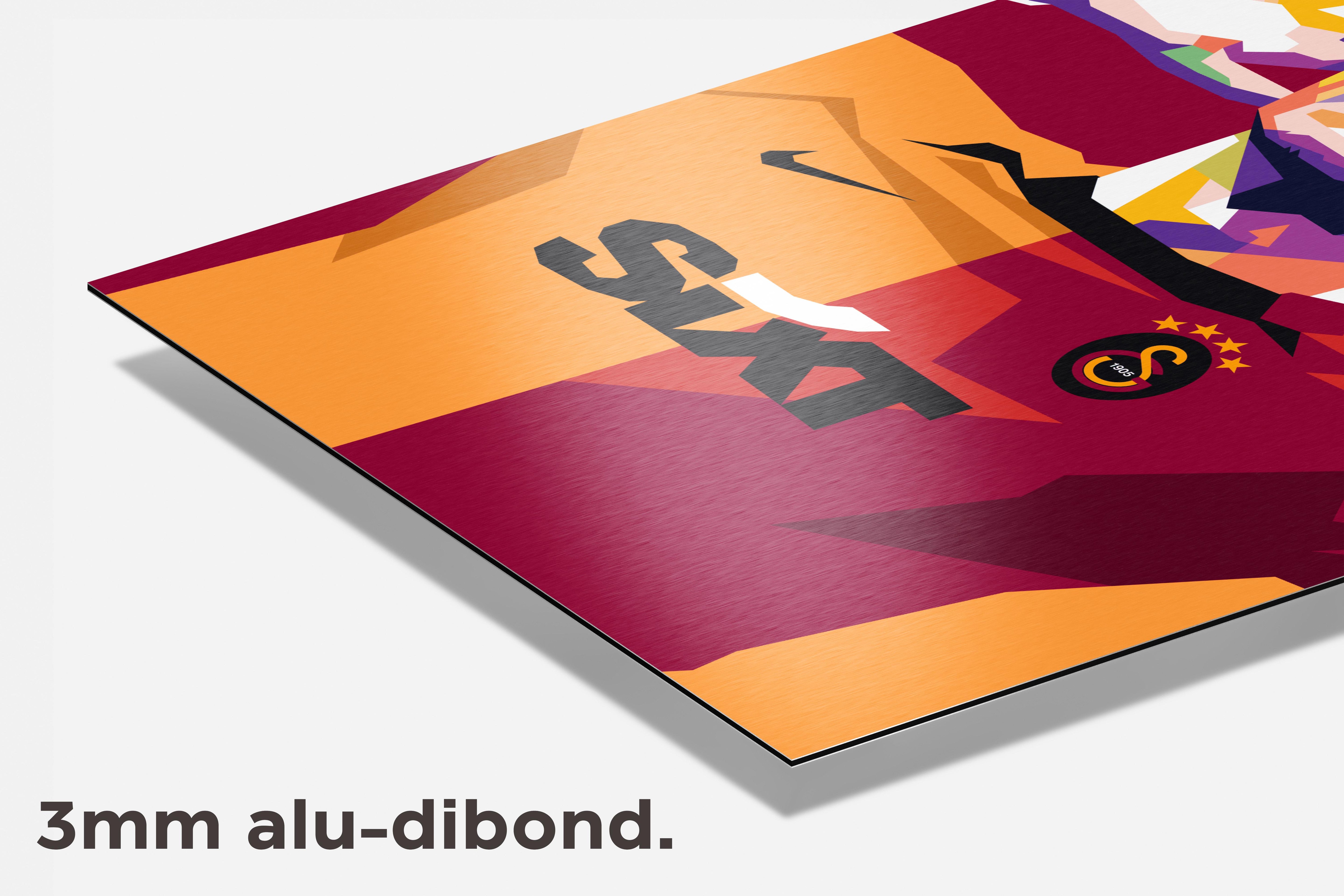 Mauro Icardi dibond detail