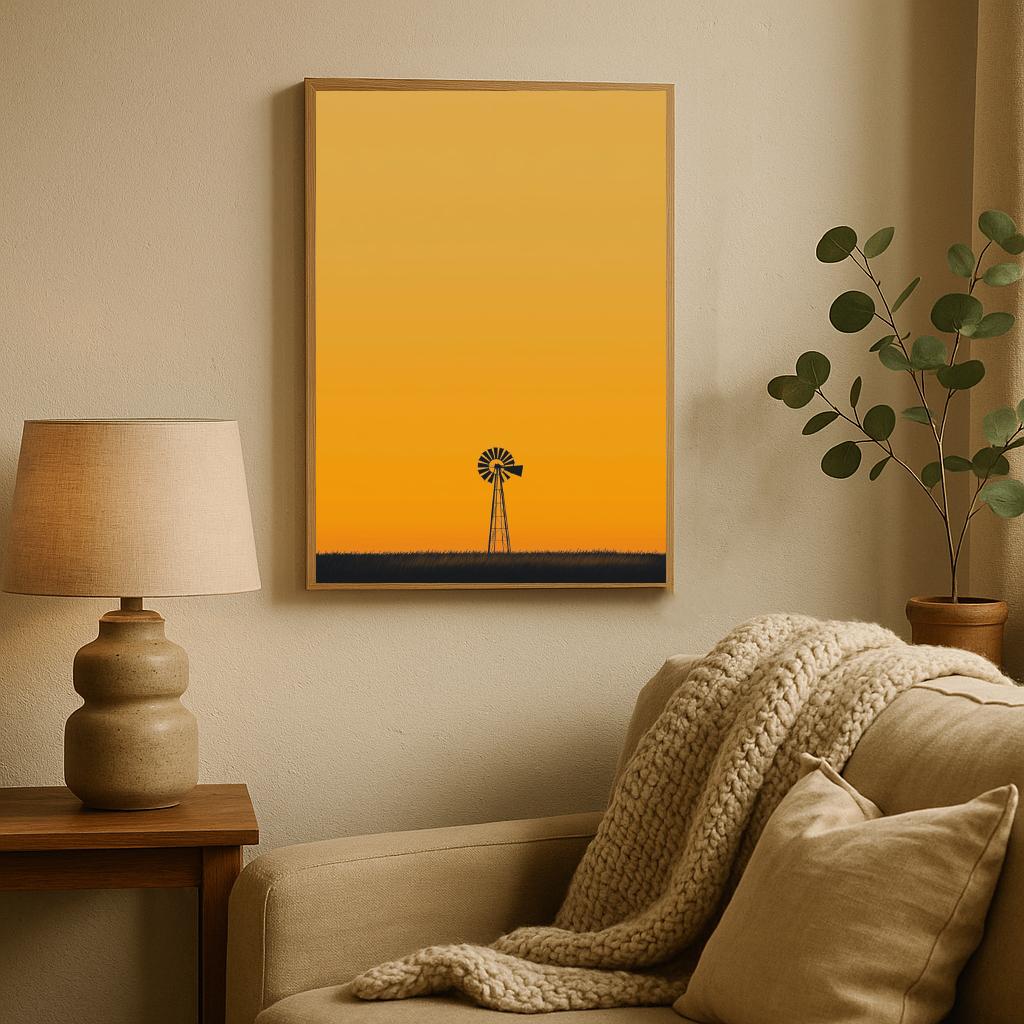 Windmill Minimalistic poster sfeerbeeld 2