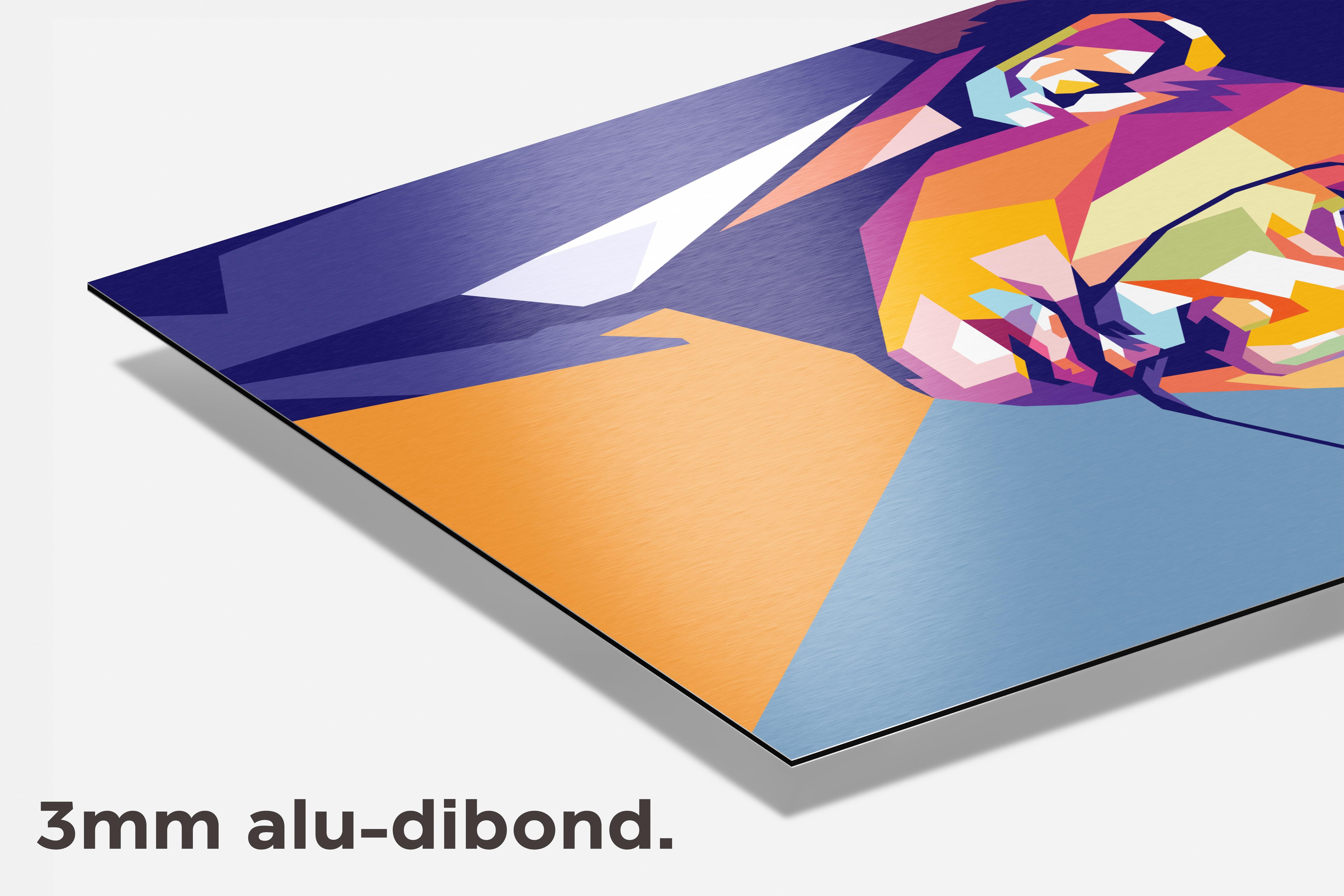Salvador Dali dibond detail
