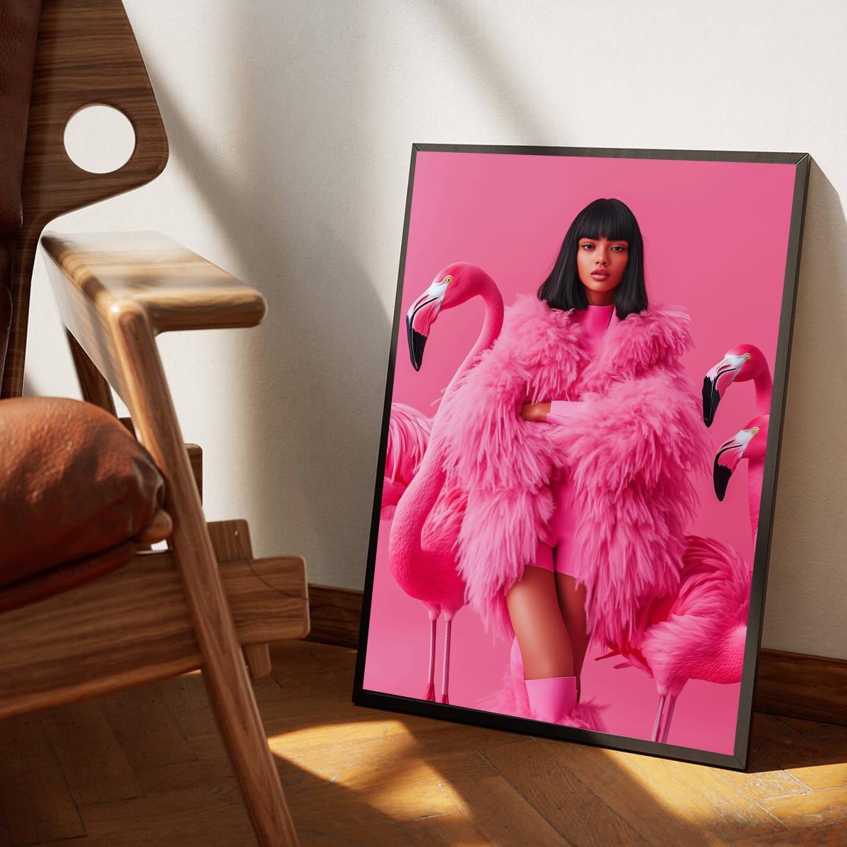 Flamingo Fashion en un interior