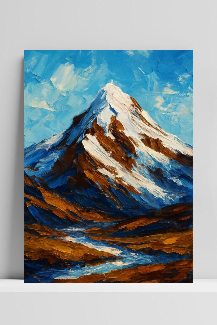 Mount Everest Aqaurel dans un intérieur
