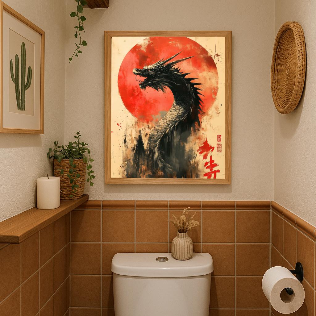 Dragon Japanese Text poster sfeerbeeld 2