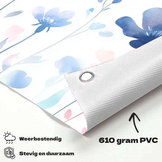 Tuinposter Bloemen materiaal-detail: 610 grams weerbestendig PVC-doek