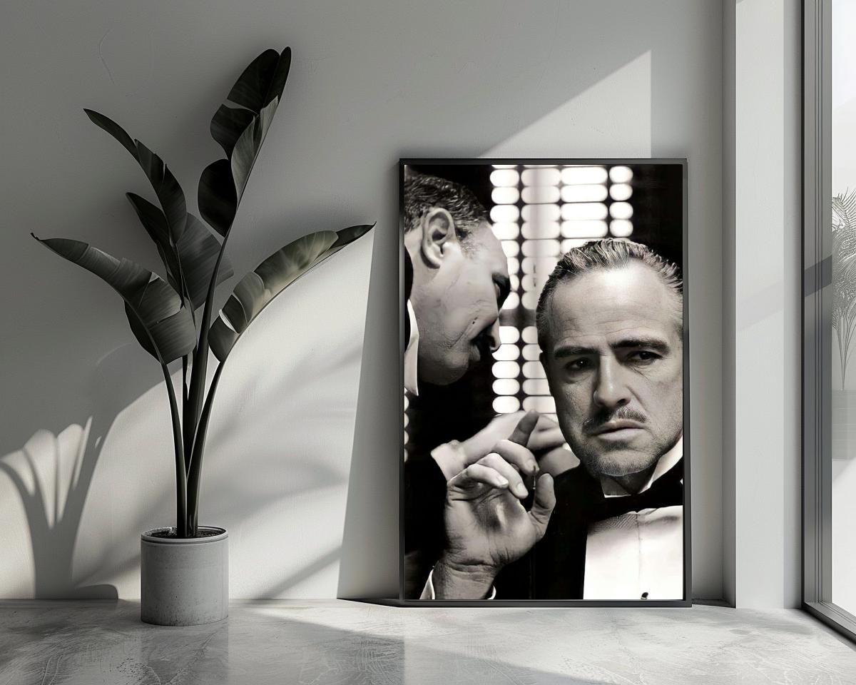 Vito Corleone The Godfather B&W poster van 25 Artstreet