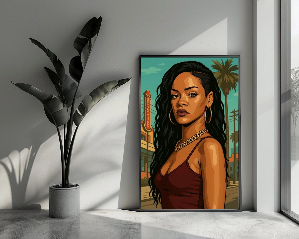 Rihanna Pop Art poster van 25 Artstreet