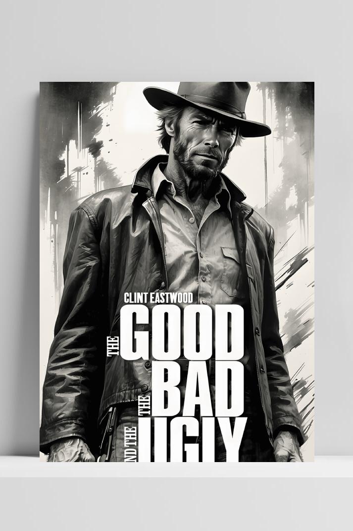 The Good Bad Ugly op 3mm aluminium dibond