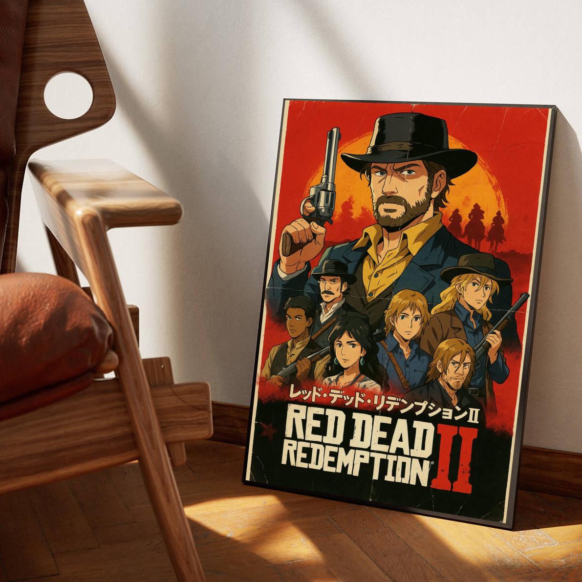 Red Dead Redemption 2 Cartoon poster sfeerbeeld 1