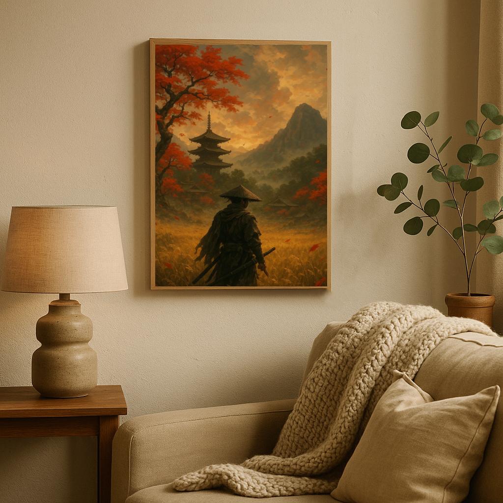 Samurai Japan Landscape poster sfeerbeeld 2