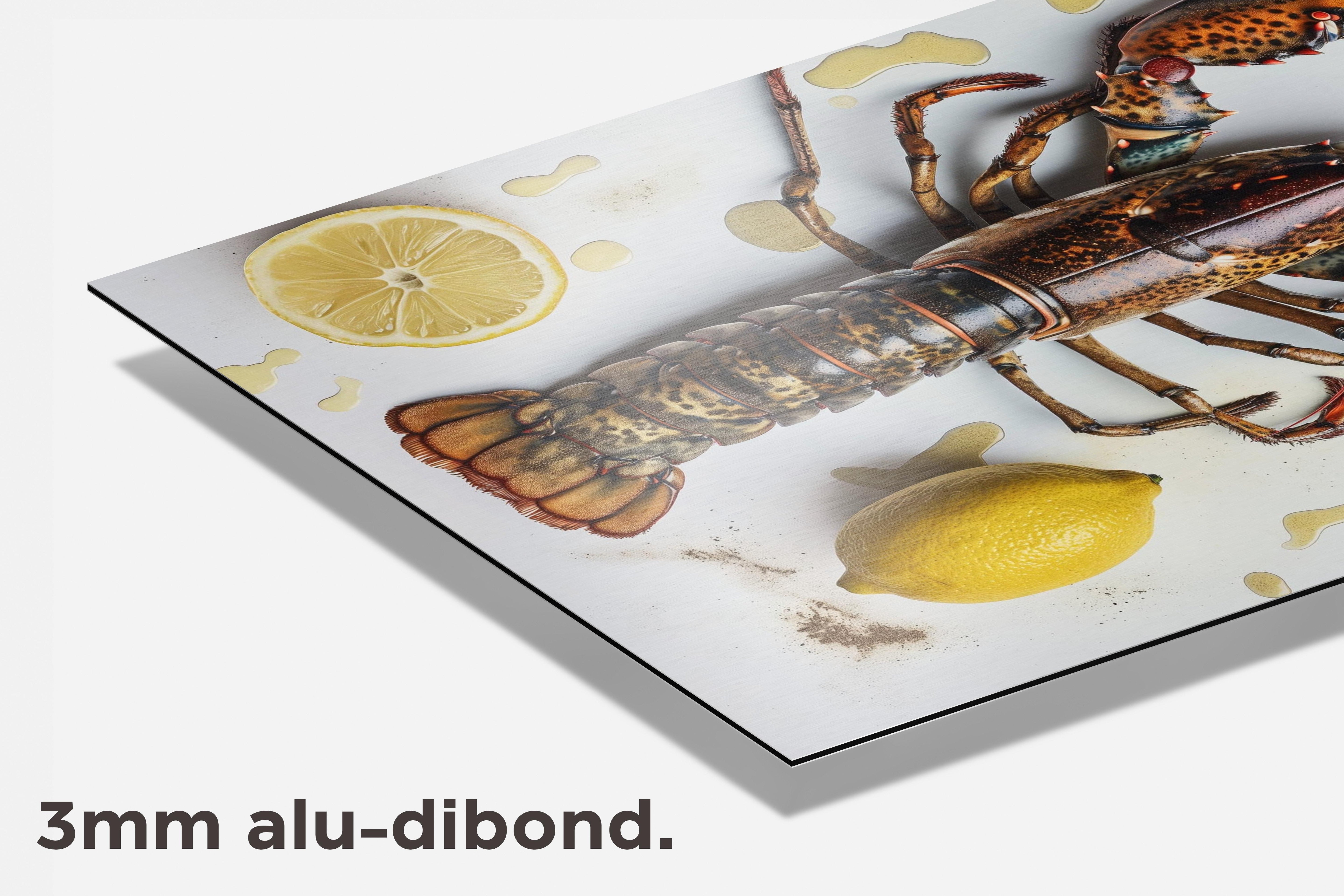 Kreeft dibond detail