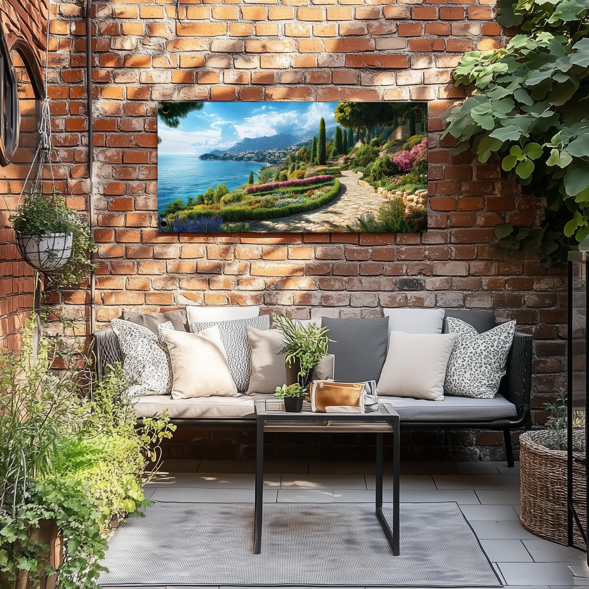 Tuinposter Franse Riviera sfeerbeeld 3
