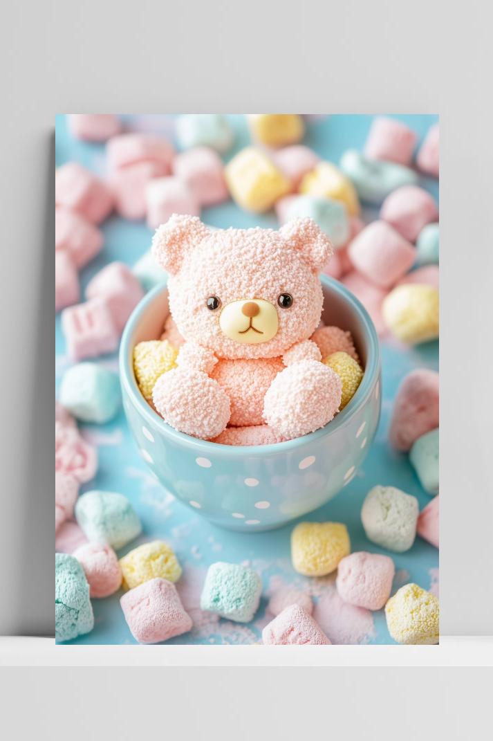Beer Marshmallow op 3mm aluminium dibond
