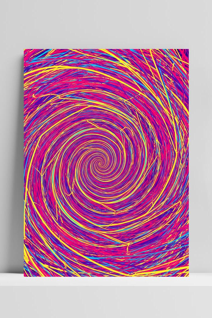 Spiral Colorful Art poster van 25 Artstreet