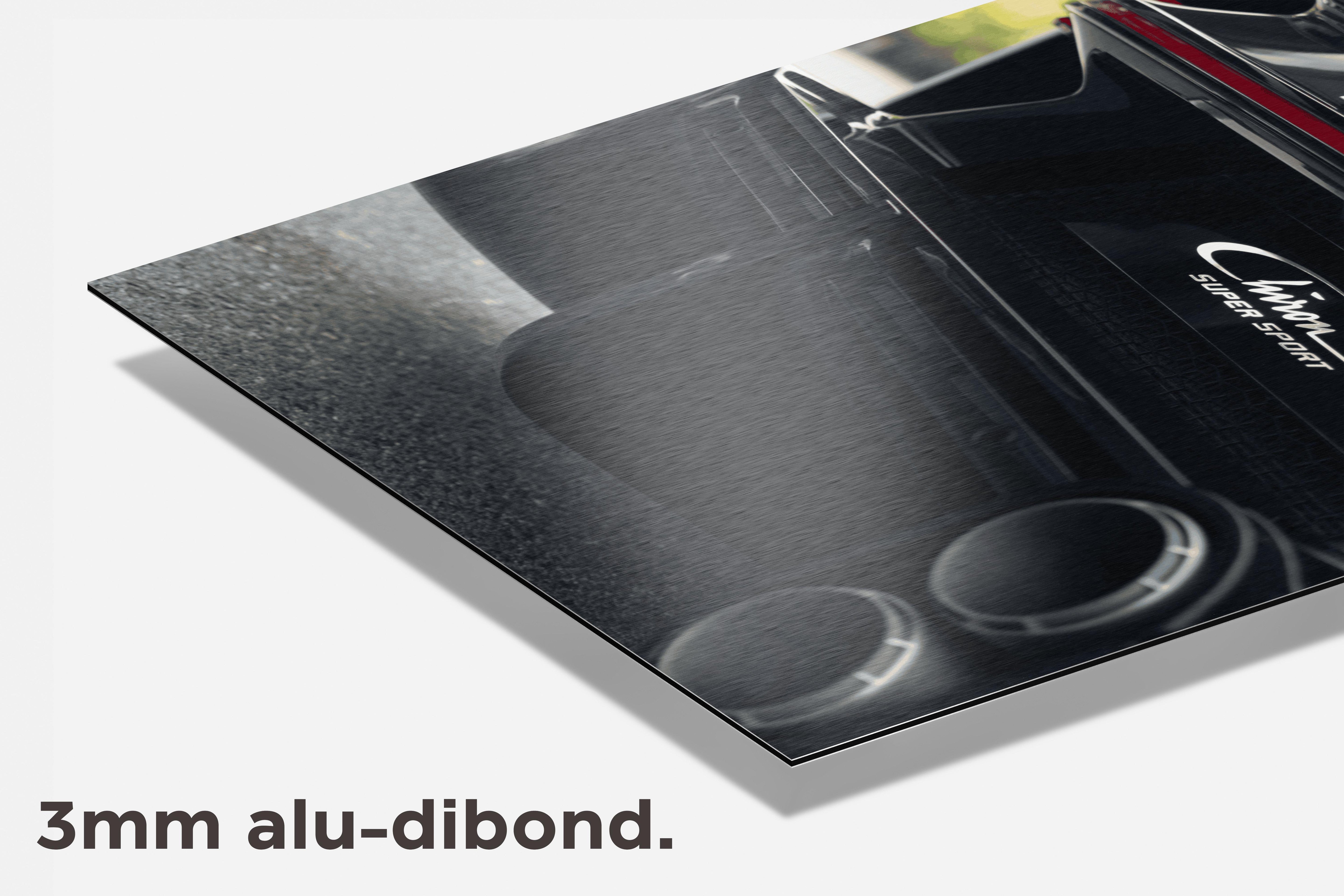Bugatti Chiron dibond detail