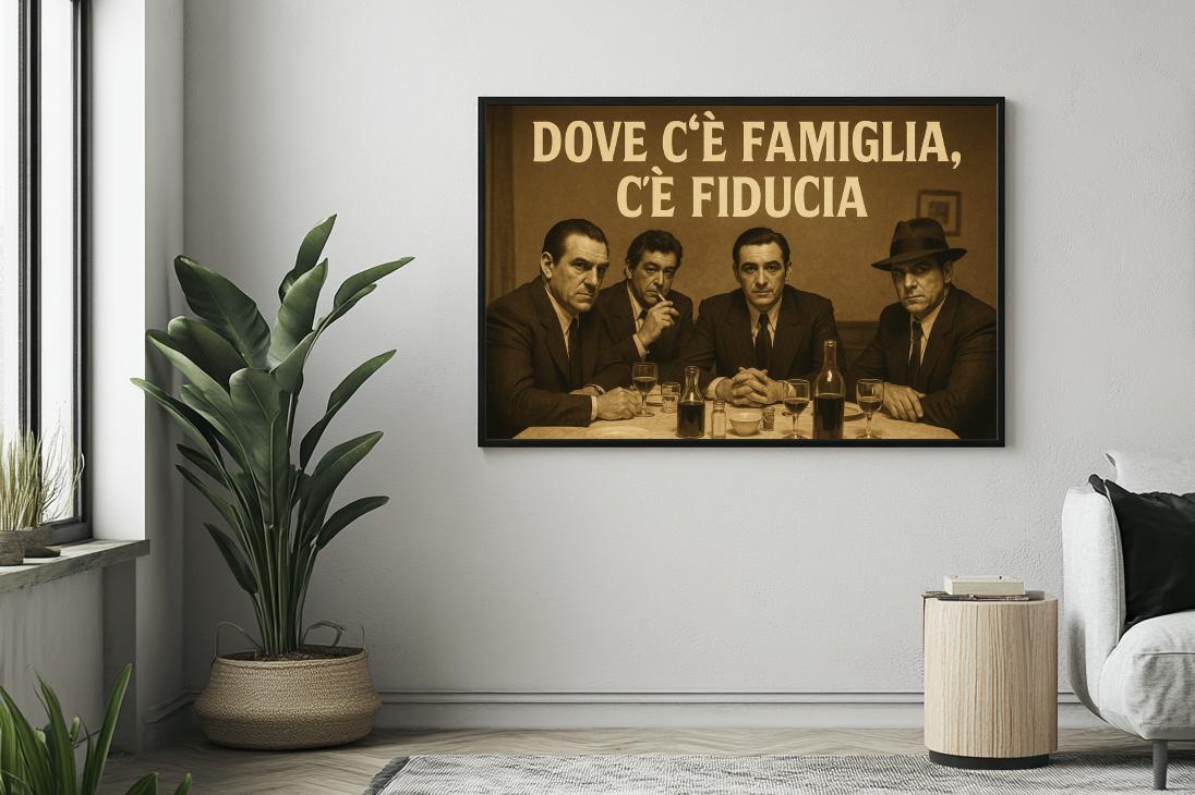 Family and Trust Italian Mafia en un interior