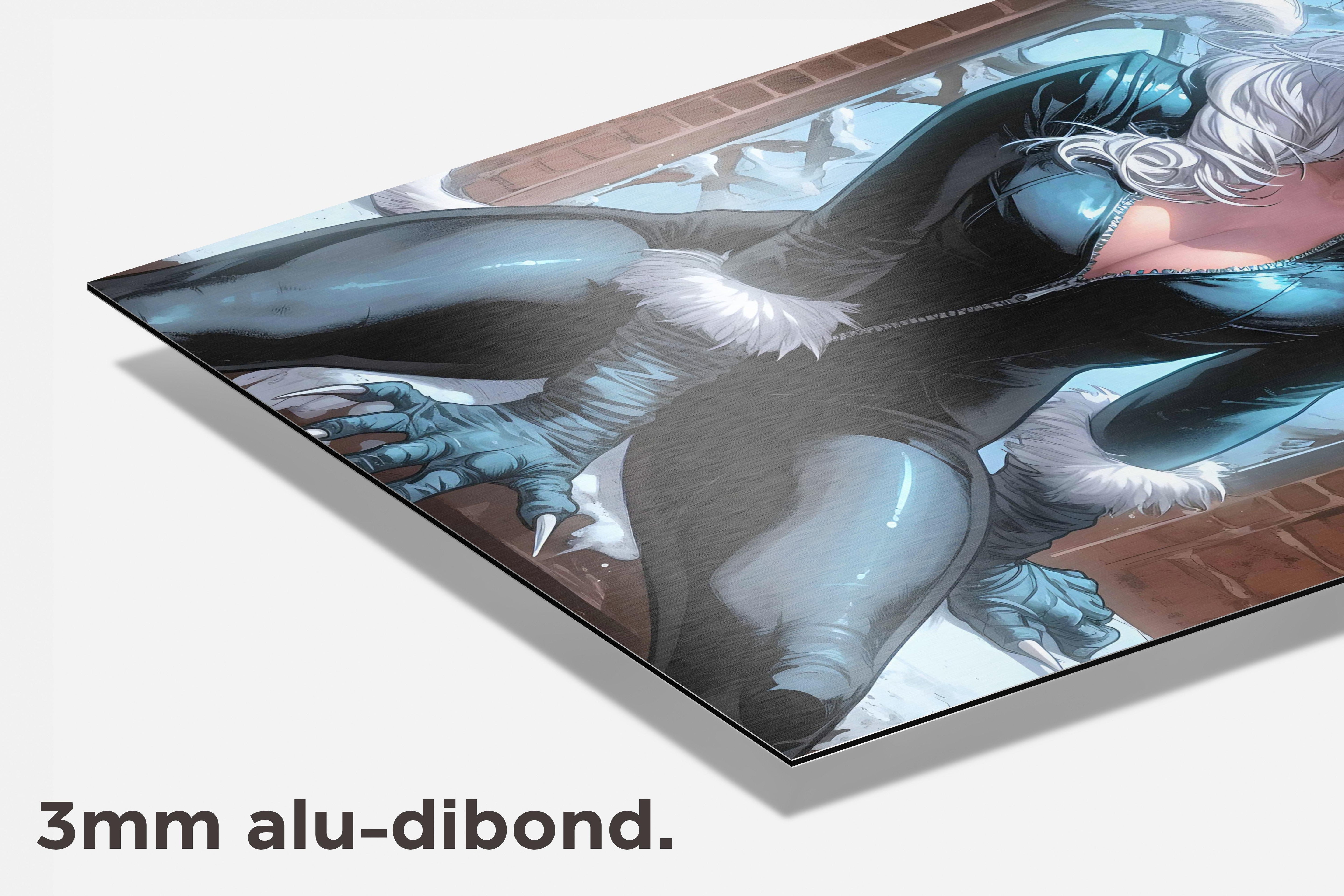 Black Cat Felicia dibond detail