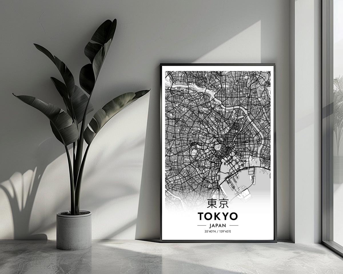 Tokyo Japan White poster van 25 Artstreet