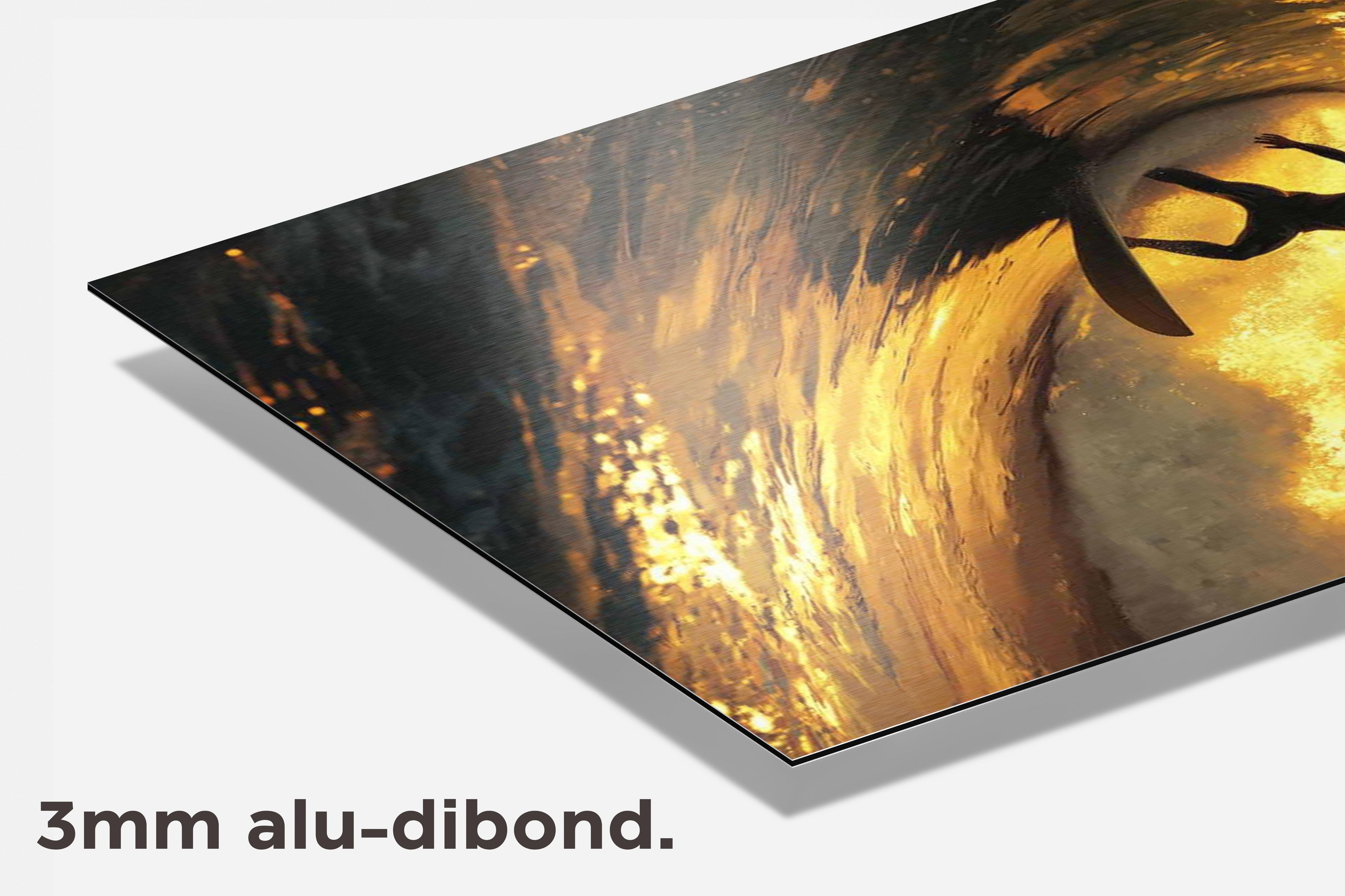 Surfer Golf dibond detail