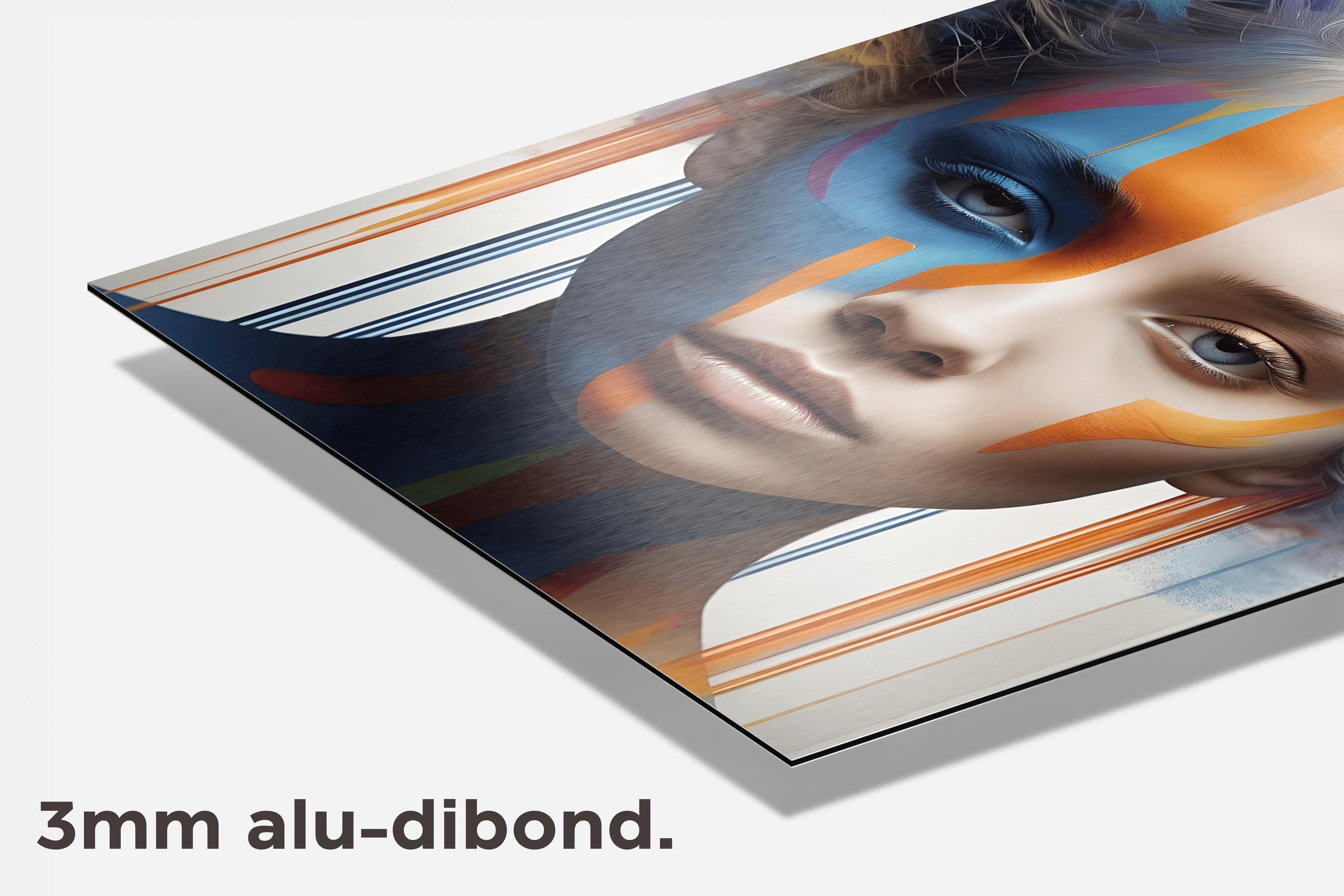 Kleur Portret dibond detail