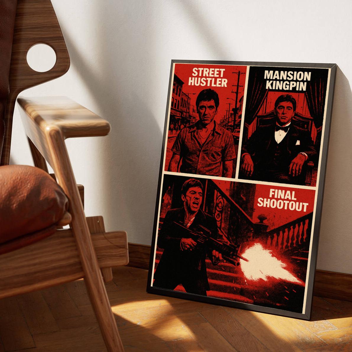 Al Pacino Scarface Tony Montana Collage poster sfeerbeeld 3