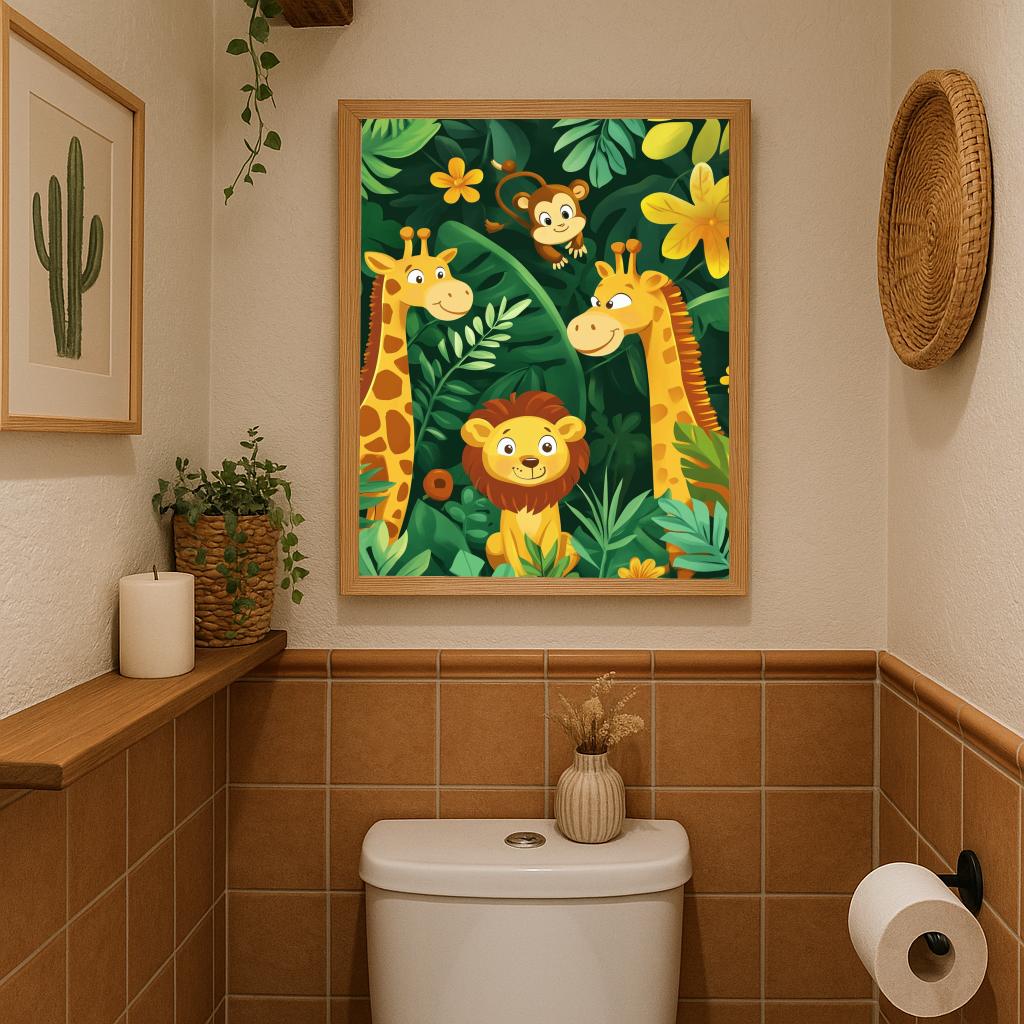 Animals Jungle Cartoon poster sfeerbeeld 2