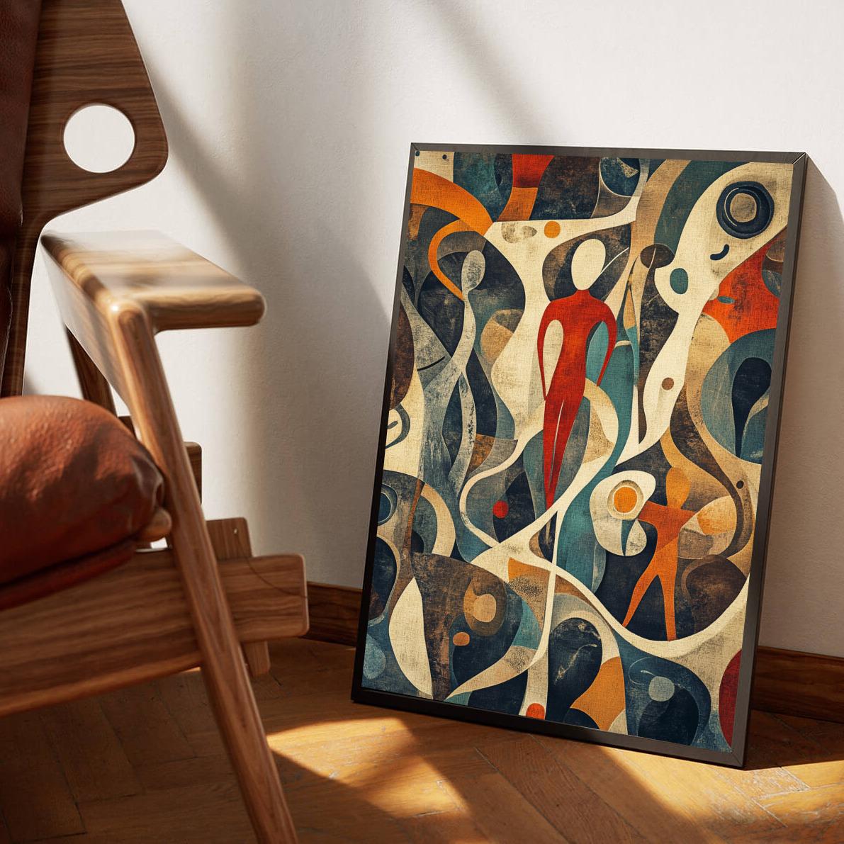 Abstract Man poster sfeerbeeld 3