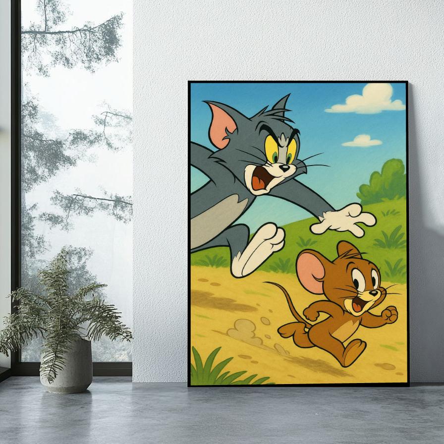 Tom and Jerry Cartoon poster sfeerbeeld 1