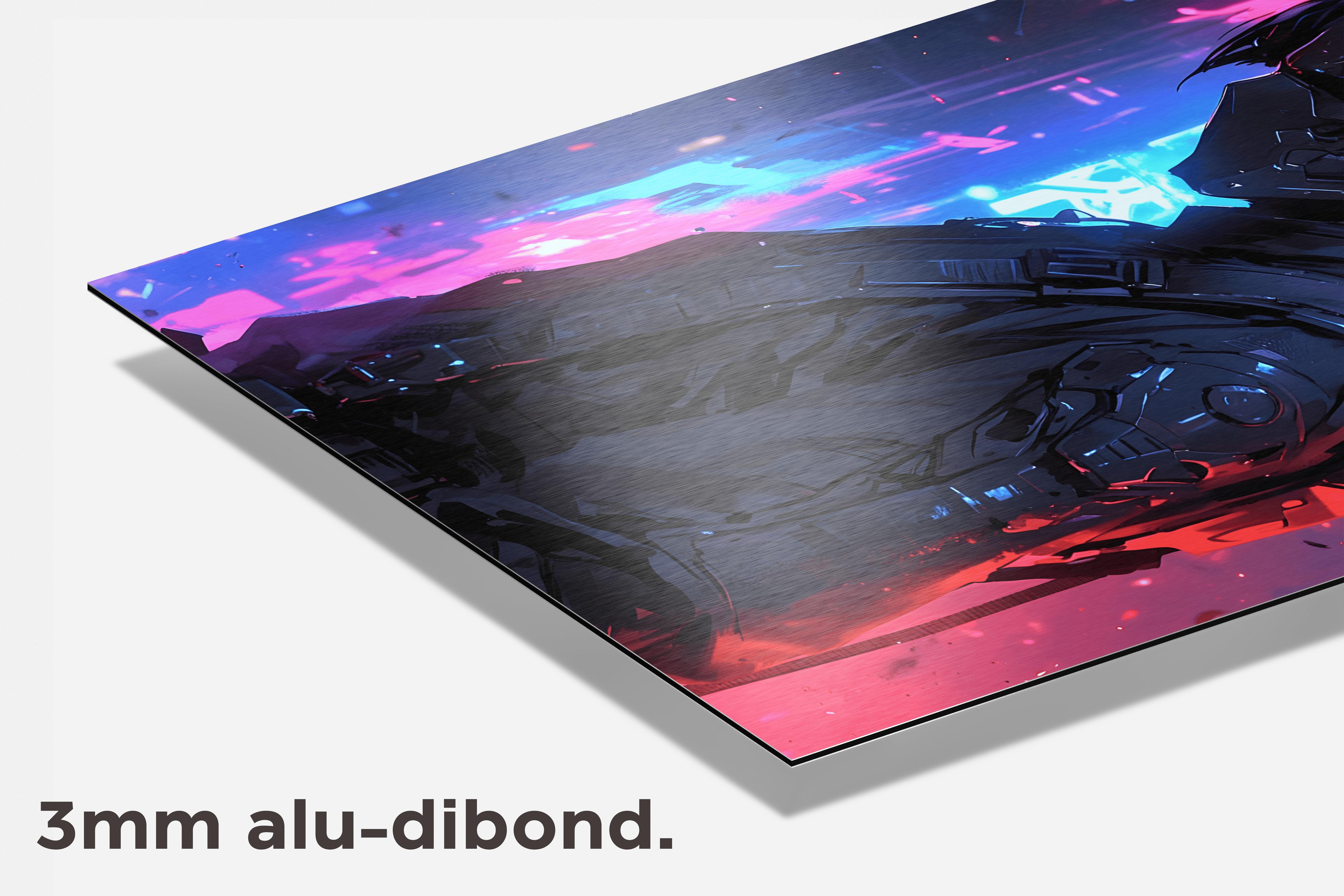 Biomech Samoerai dibond detail