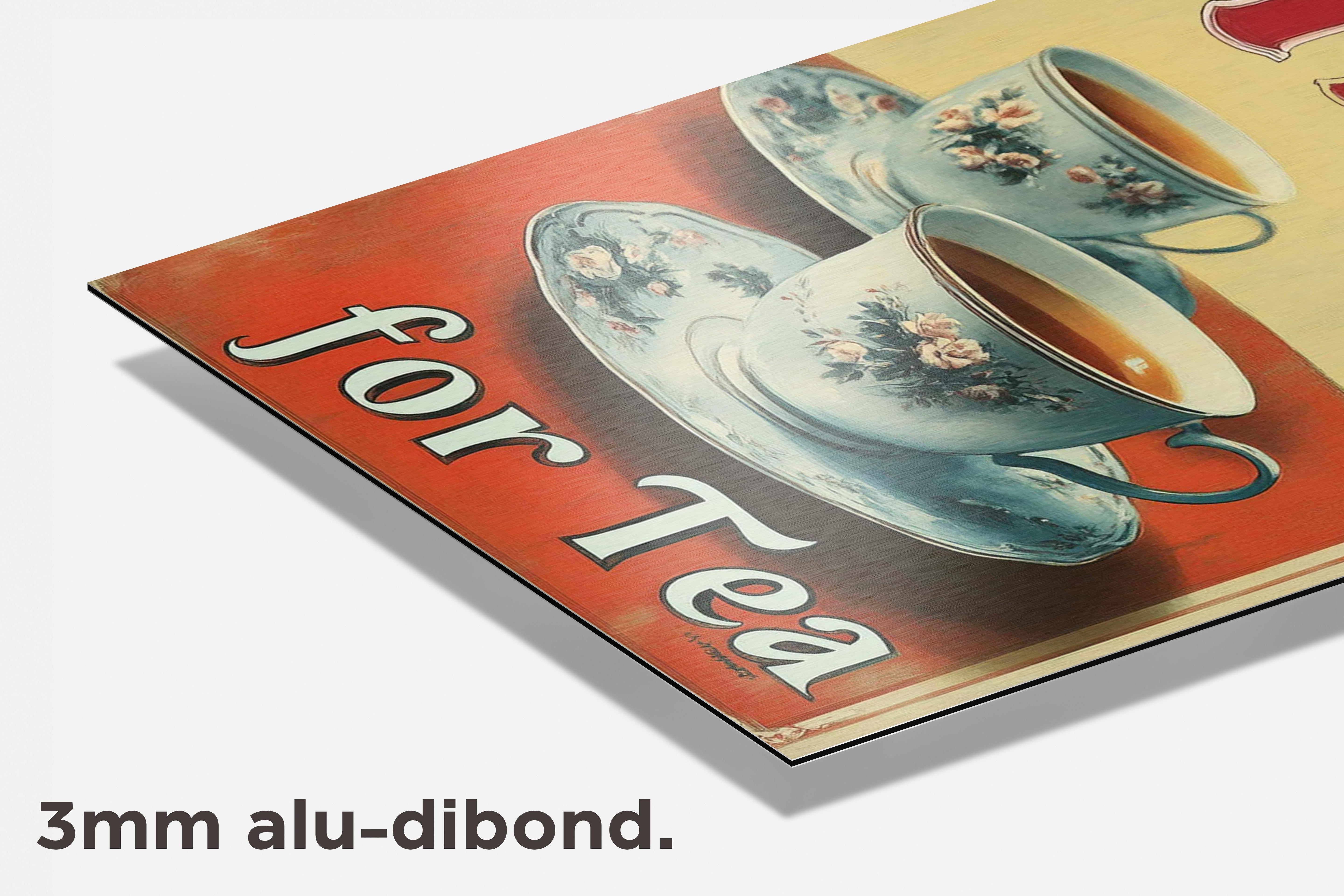 Tea Time dibond detail