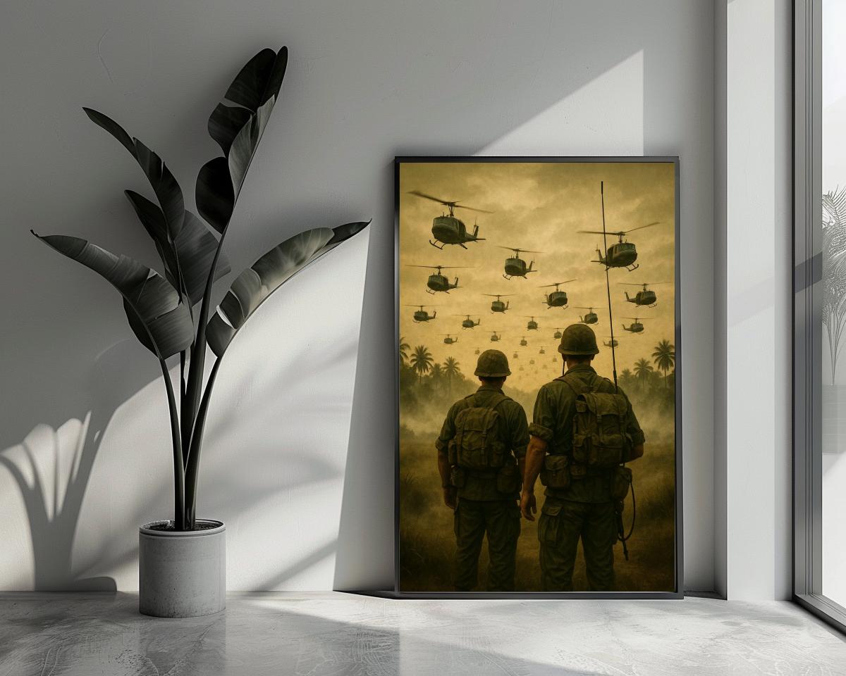 Soldiers Helicopters poster van 25 Artstreet