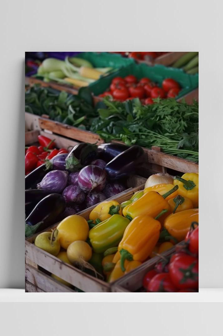 Boerenmarkt op 3mm aluminium dibond