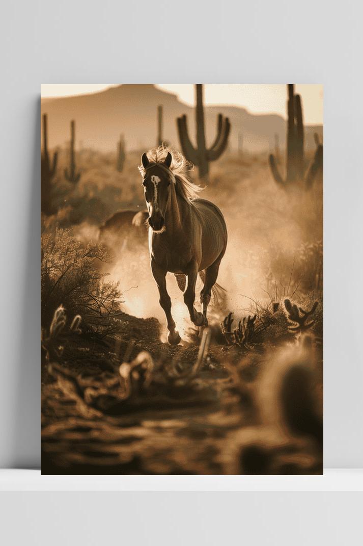 Paard op 3mm aluminium dibond