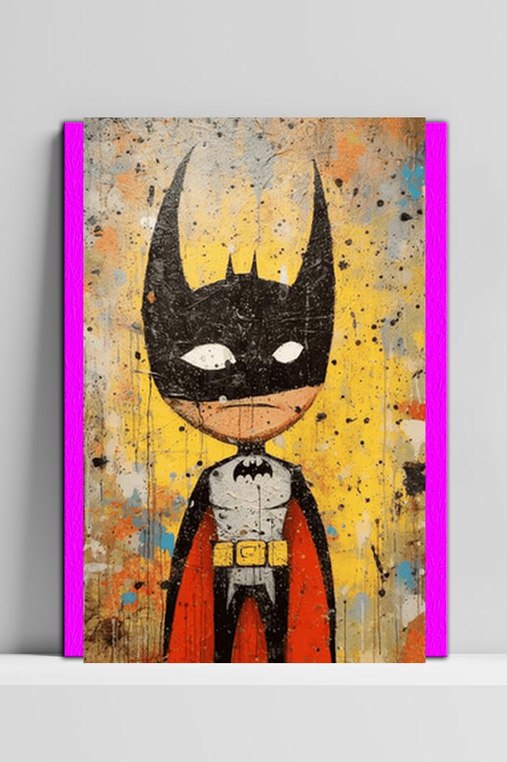 Kid Batman op 3mm aluminium dibond