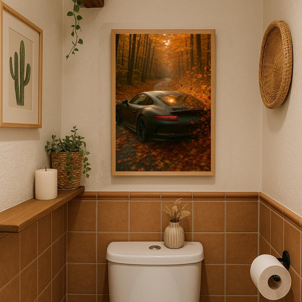 Sports Car Autumn poster sfeerbeeld 3