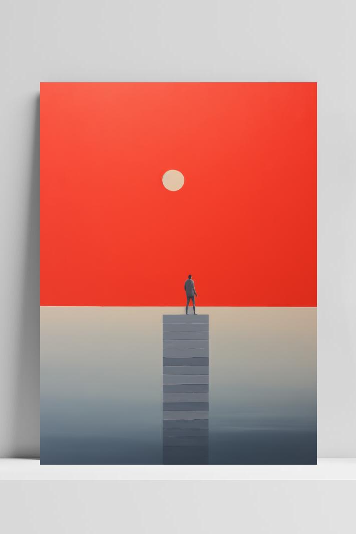 Rood Wit op 3mm aluminium dibond