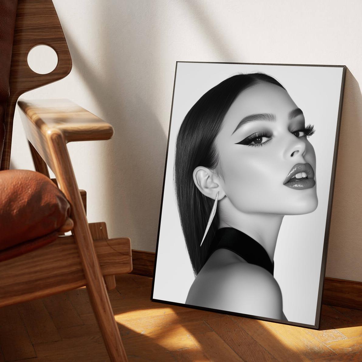 Olivia Rodrigo B&W poster sfeerbeeld 1