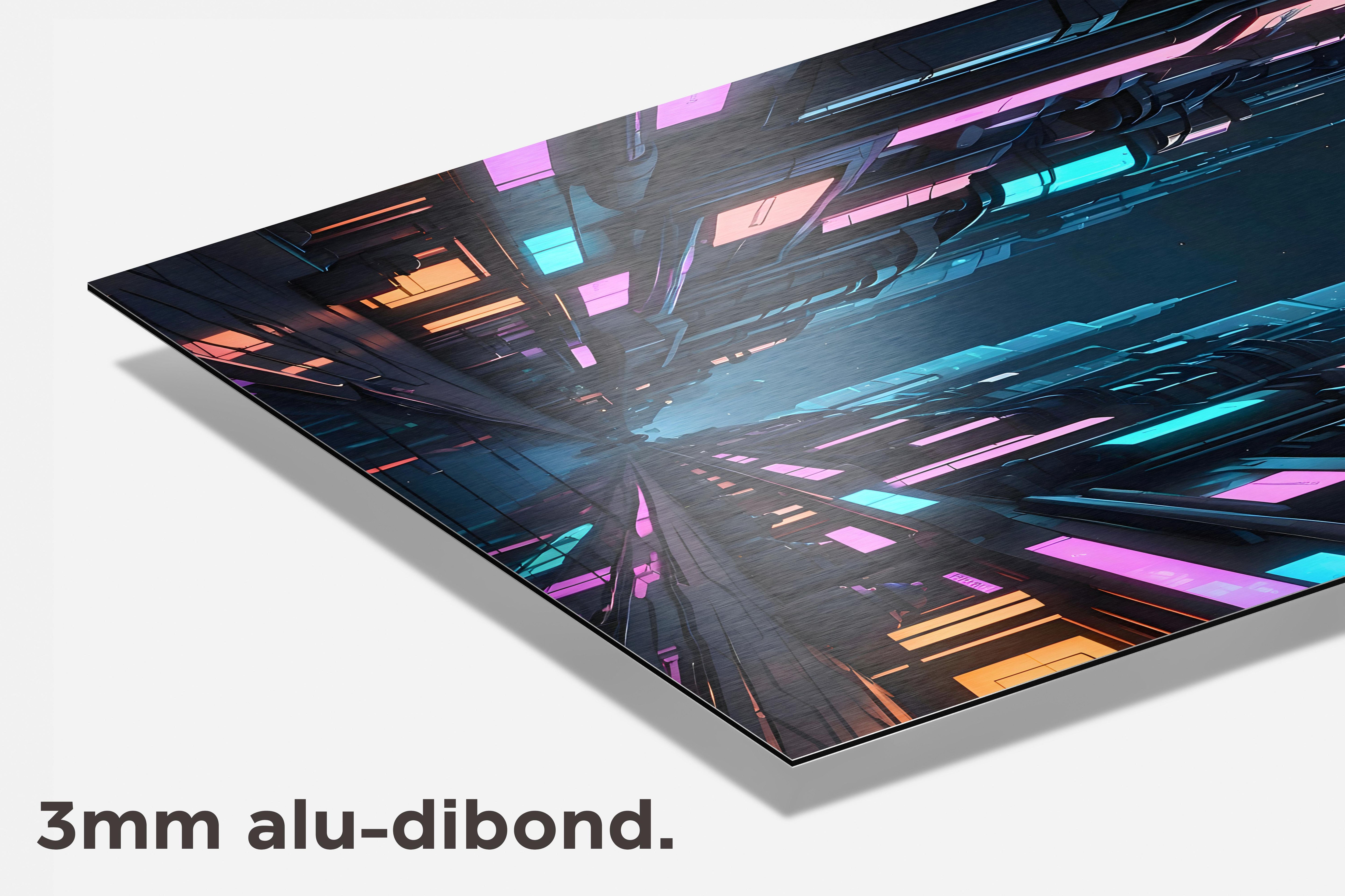 Retro Stad dibond detail