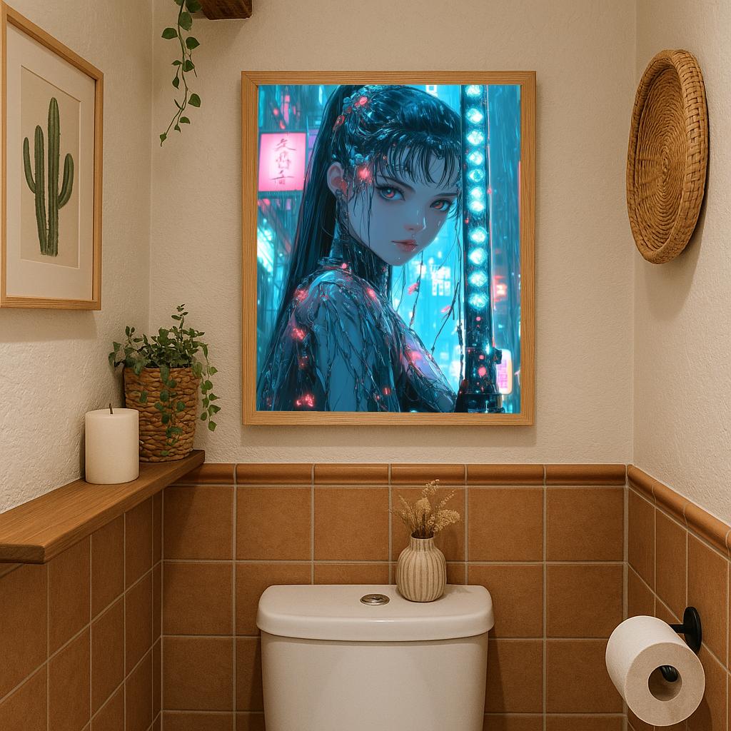 Woman Cyberpunk poster sfeerbeeld 2