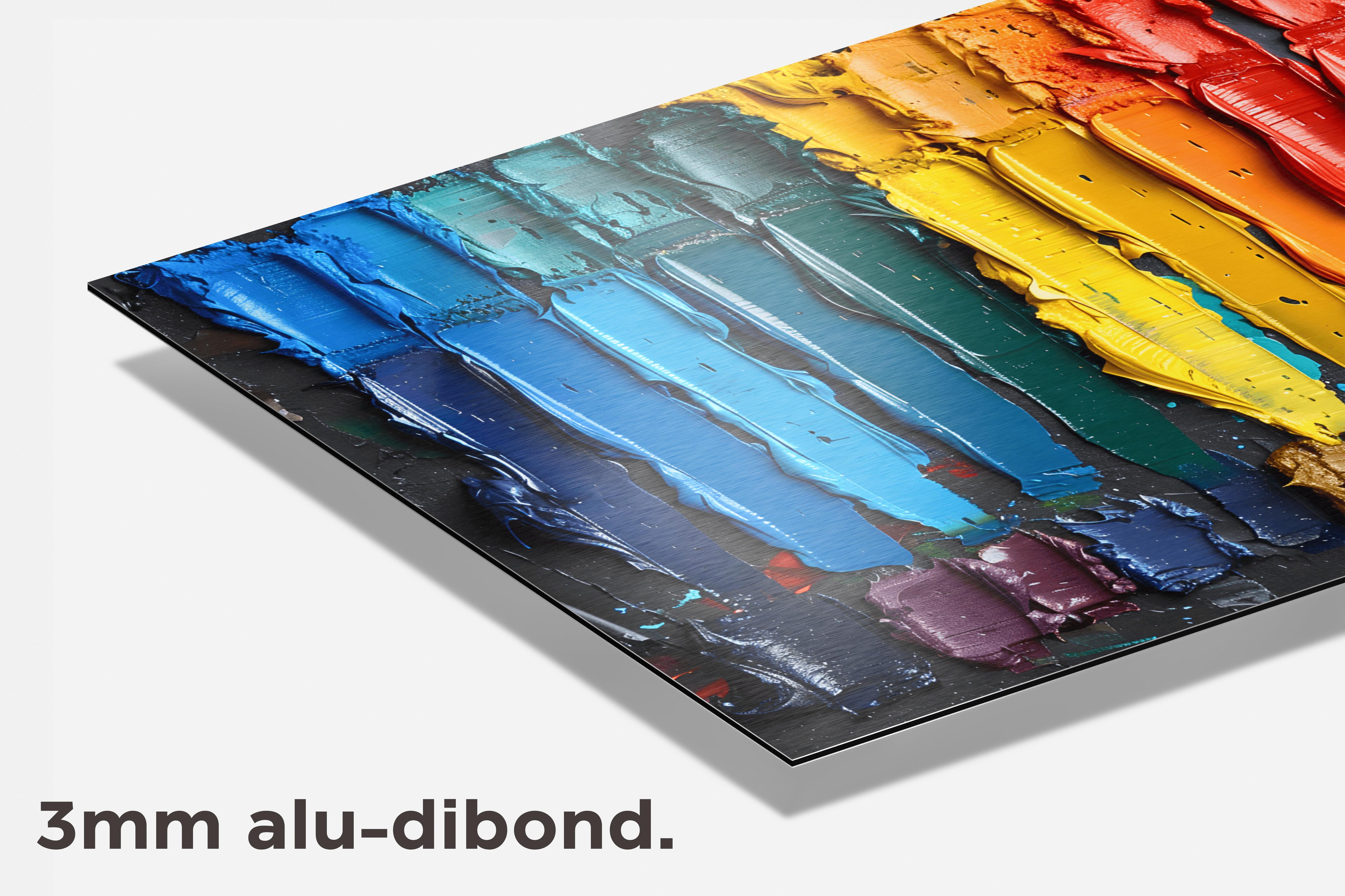 Kleurenpalet Streep dibond detail