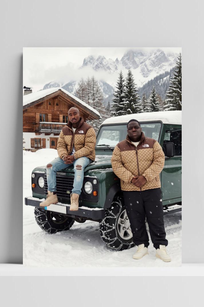 Tupac Biggie Smalls Snow Winter im Interieur