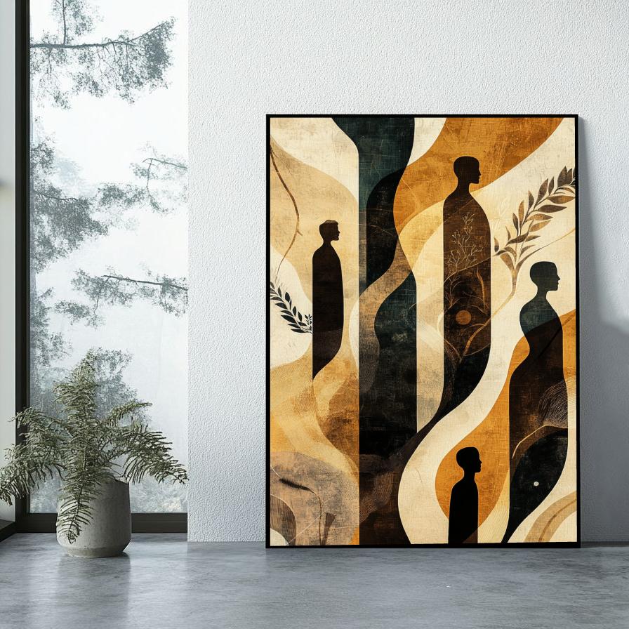 Abstract Man poster sfeerbeeld 1