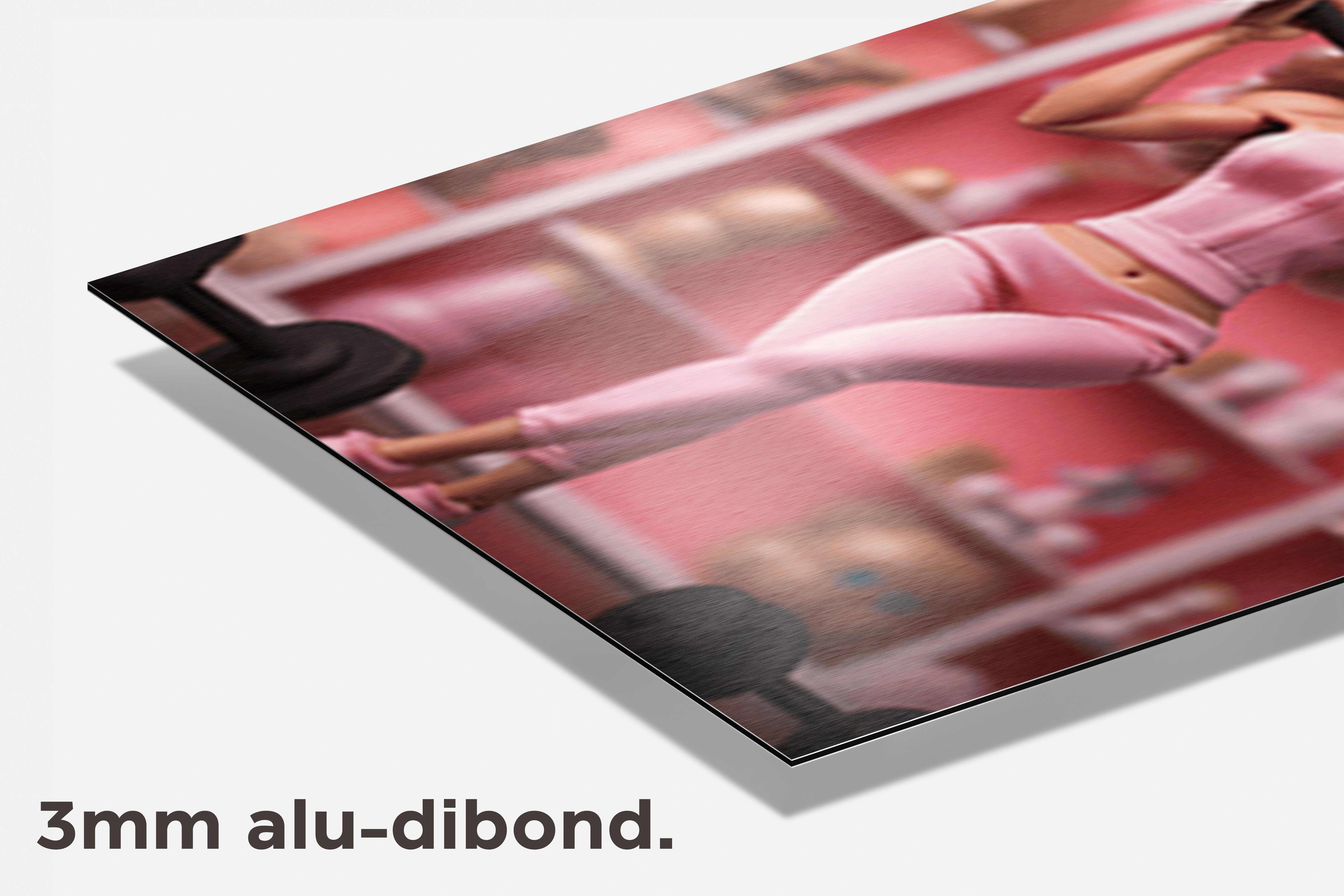 Pop Fitness dibond detail