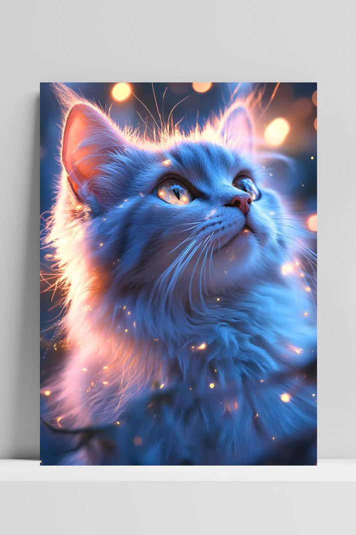 Kat Magisch op 3mm aluminium dibond