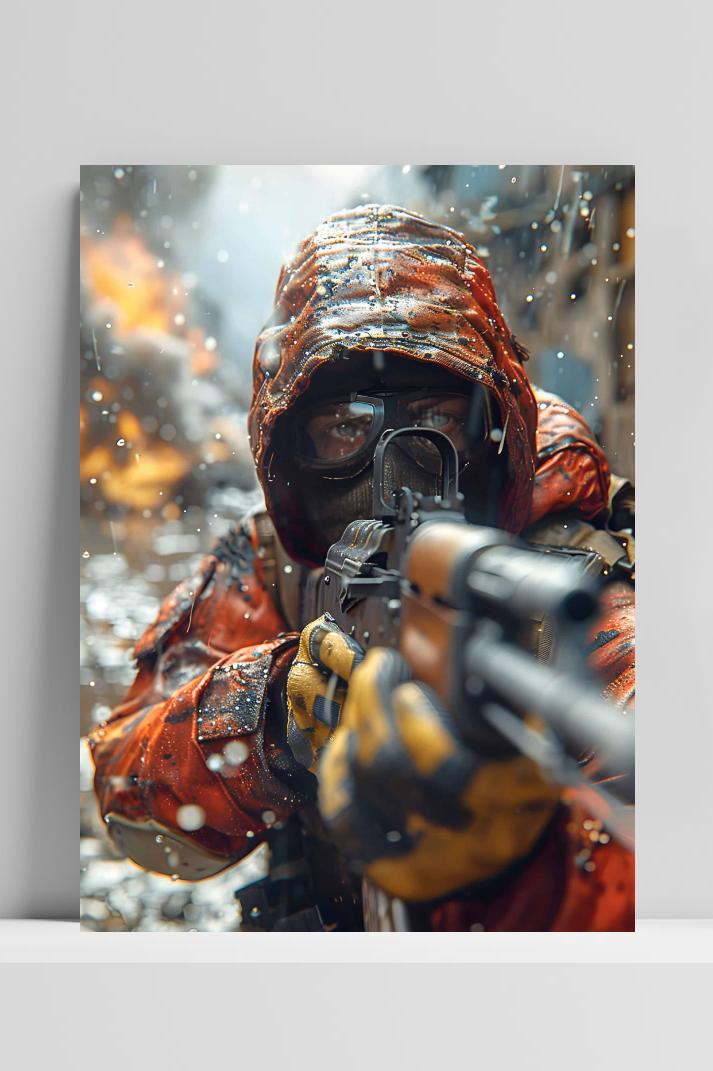 Pistolenschutter op 3mm aluminium dibond